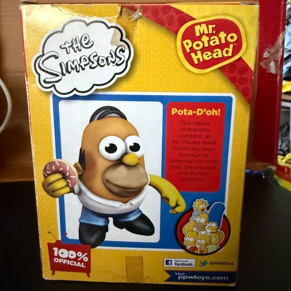 NWT The Simpsons 25th Anniversary 2013 Homer Simpson Mr. Potato Head Figure - Picture 2 of 4